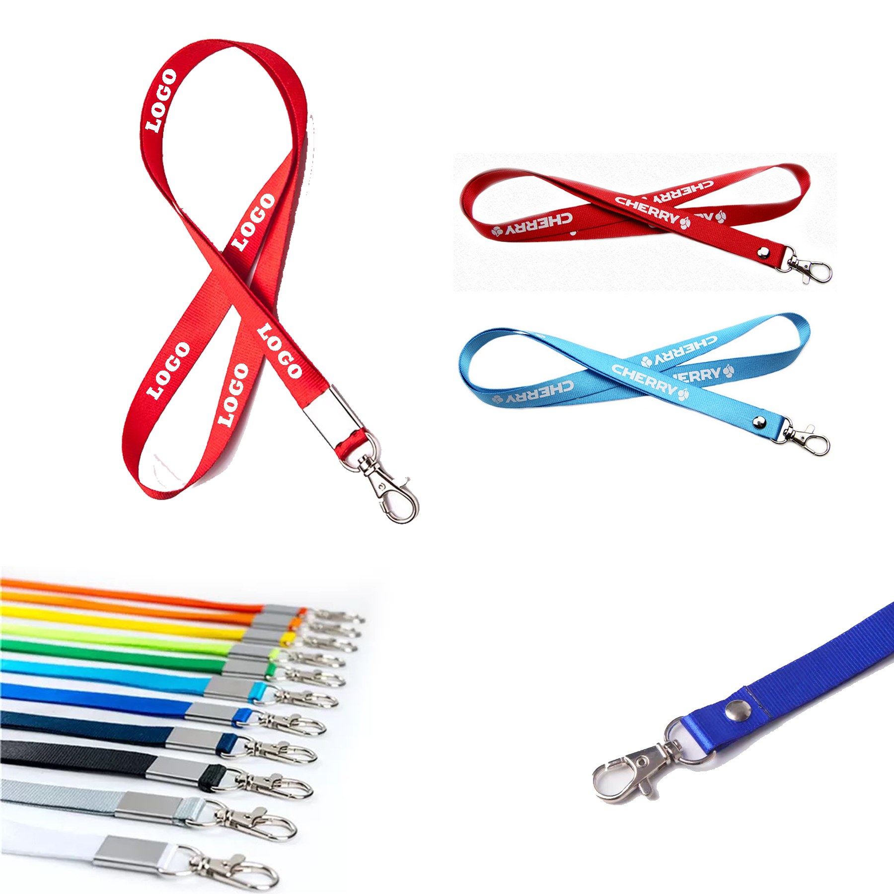 Polyester Lanyard w/ Deluxe Swivel Hook