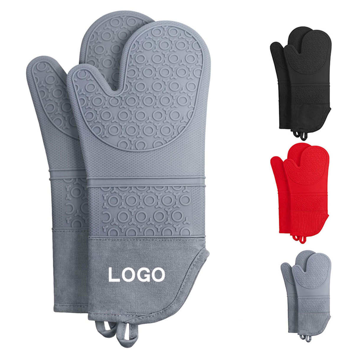 Extra Long Silicone Oven Mitts Gloves
