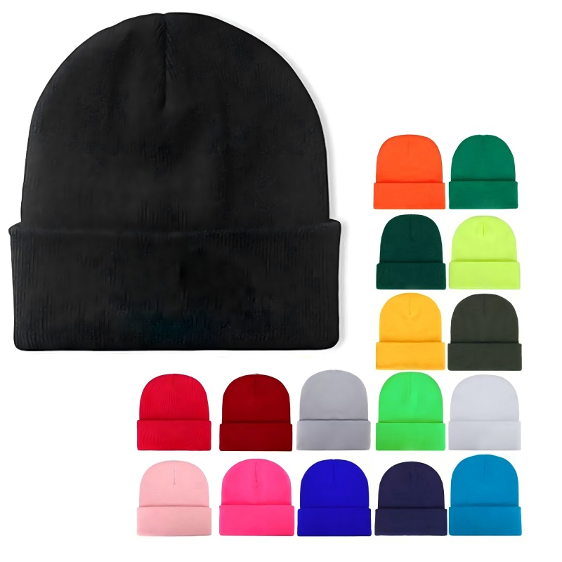 Unisex Beanie Crimping Winter Warm Knitted Hat