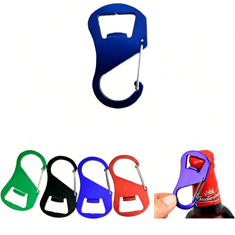 Custom Multi-purpose Metal Aluminum Alloy Mountaineering Buckle Bottle Opener