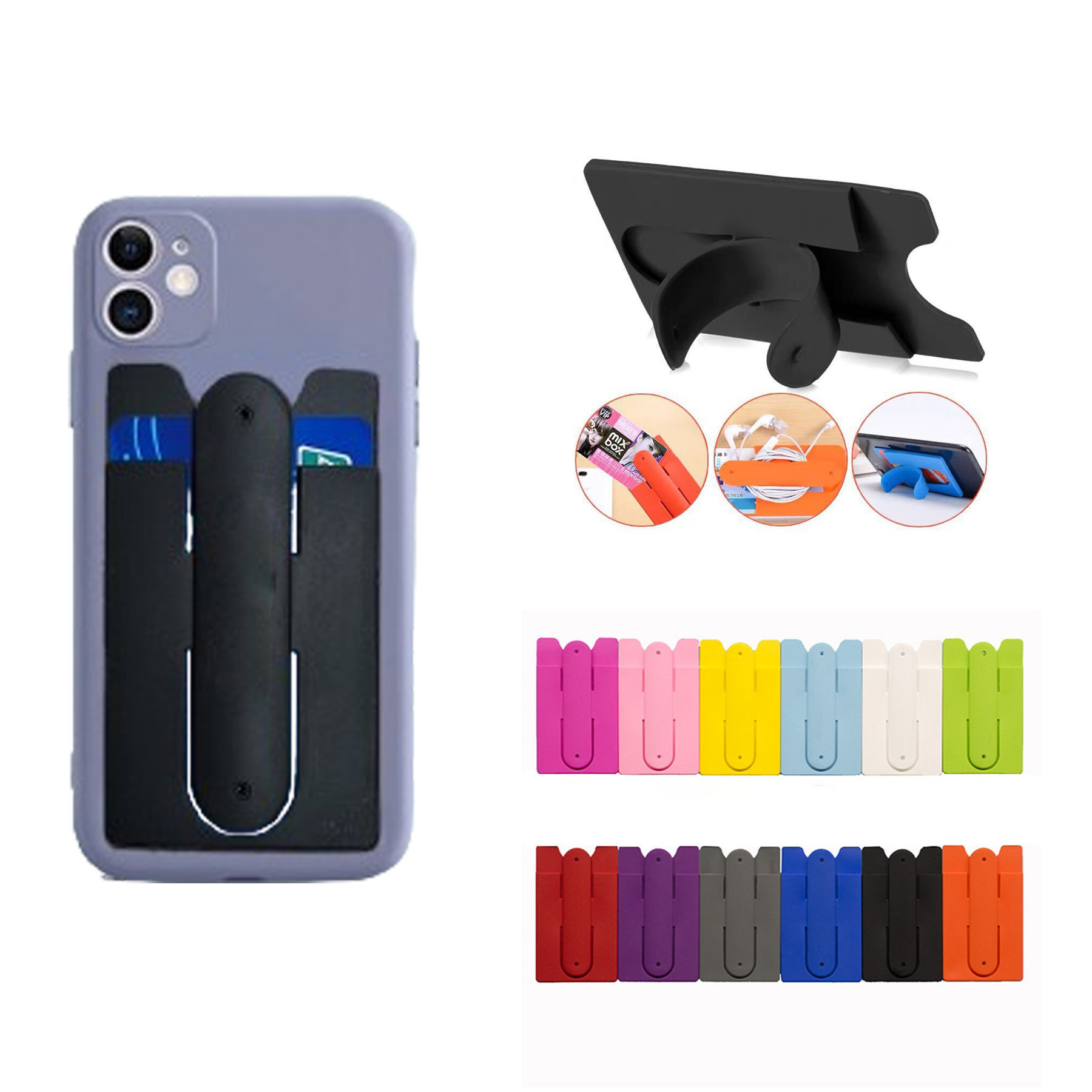 Mobile Wallet With Phone Foldable  Kickstand